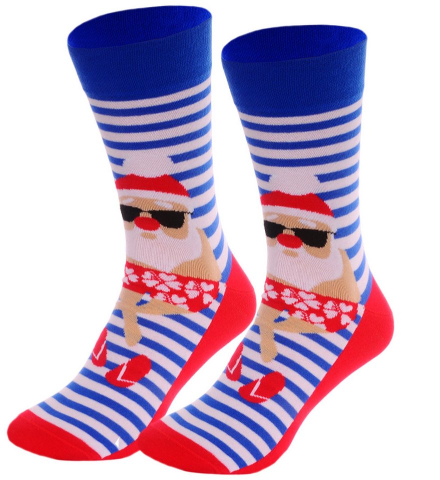 Martinex Socken Weihnachtssocken Strümpfe für Damen Herren Kinder socks weihnachtlich elastisch, weich, 35 36 37 38 39 40 41 42 43 44 45 von Martinex