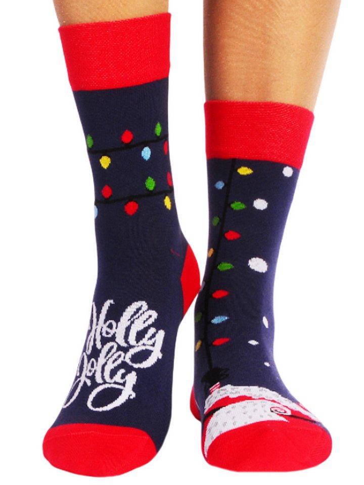 Martinex Socken Weihnachtssocken socks weihnachtliche Strümpfe in Blau neutral, 34 35 36 37 38 39 40 41 42 43 44 45 46 von Martinex