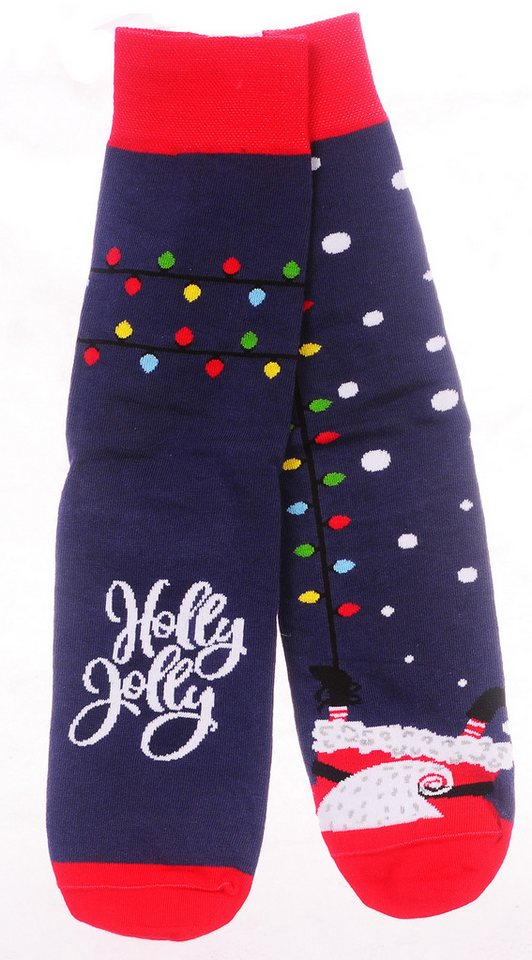 Martinex Socken Weihnachtssocken weihnachtliche Strümpfe für Damen und Herren 1 Paar, bunt, 35 36 37 38 39 40 41 42 43 44 45 46, neutral von Martinex