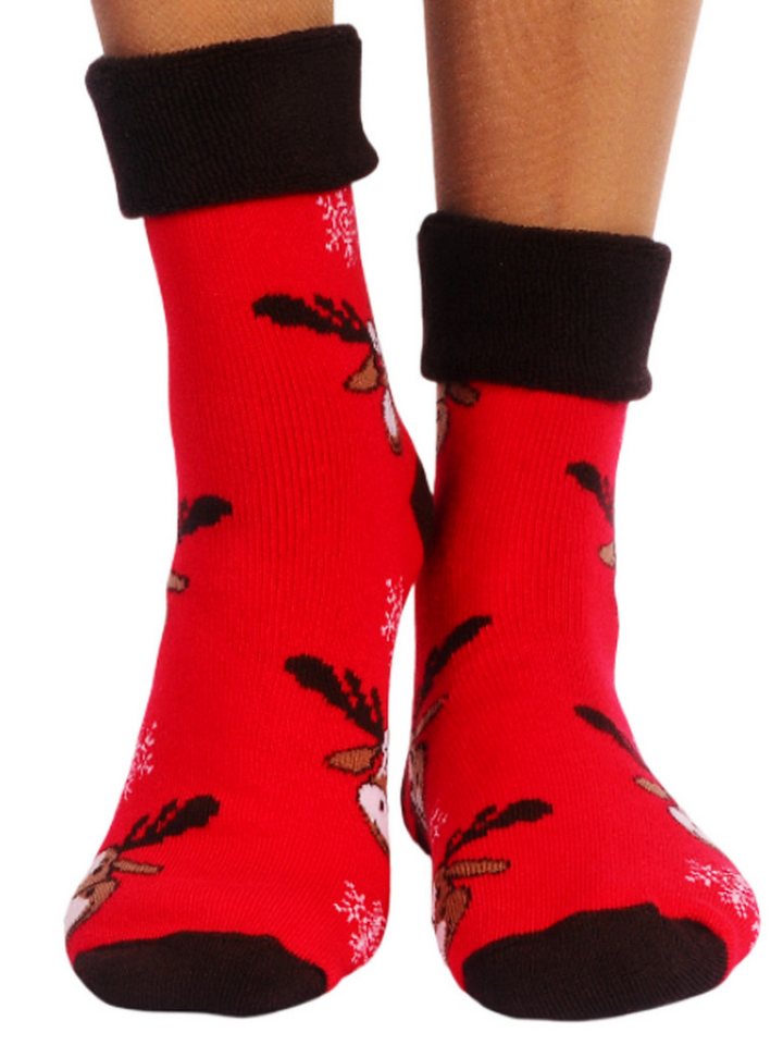 Martinex Thermosocken Socken Baby Kinder Weihnachten warme Weihnachtssocken Strümpfe socks mit Weihnachtsmuster, 32 33 34 35 36 37 38 39 40 41 von Martinex