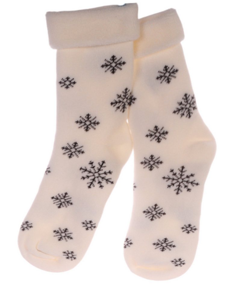 Martinex Thermosocken Socken Weihnachten warme Weihnachtssocken in Rot mit Rentier kuschelig weich, mit Weihnachtsmotiv, 35 36 37 38 39 40 41 42 von Martinex