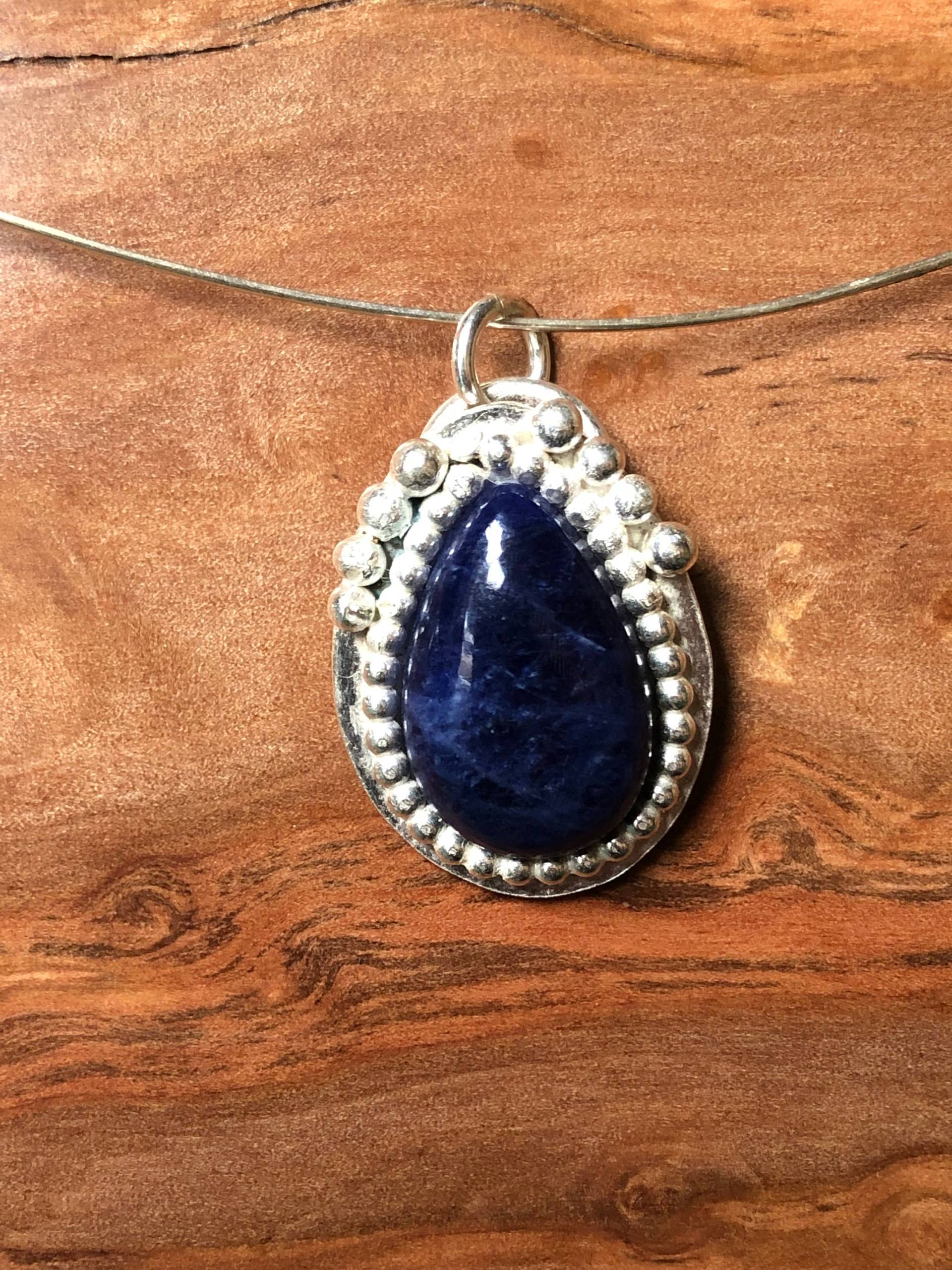 Lapis Lazuli Sterlingsilber Anhänger Perlenkugel Lünette Lapis Lazuli Sterlingsilber Anhänger Perlenkugel Lünette von MartinsJewelleryAU