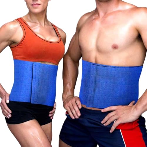 NEOPRENGÜRTEL BLAU, Anti-Cellulite Bauchgürtel zur Förderung der Fettverbrennung aus Neopren - Bauchweggürtel,Fitness Gürtel Verstellbarer von Martom