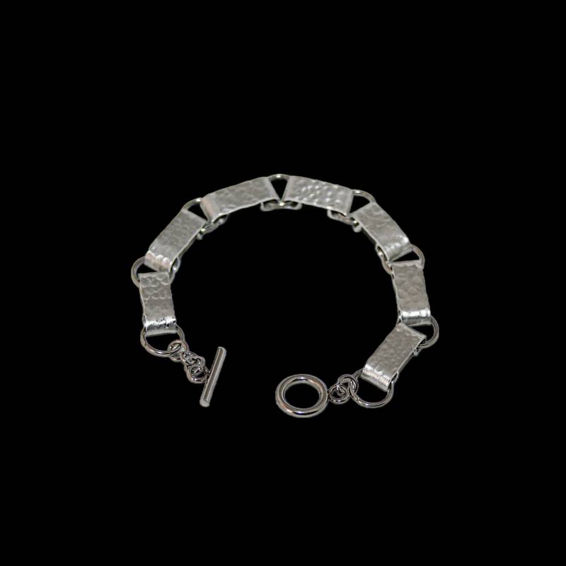 Alu Armband , Handgefertigtes Gliederarmband Silbernes Geschenk von MartuJewelry