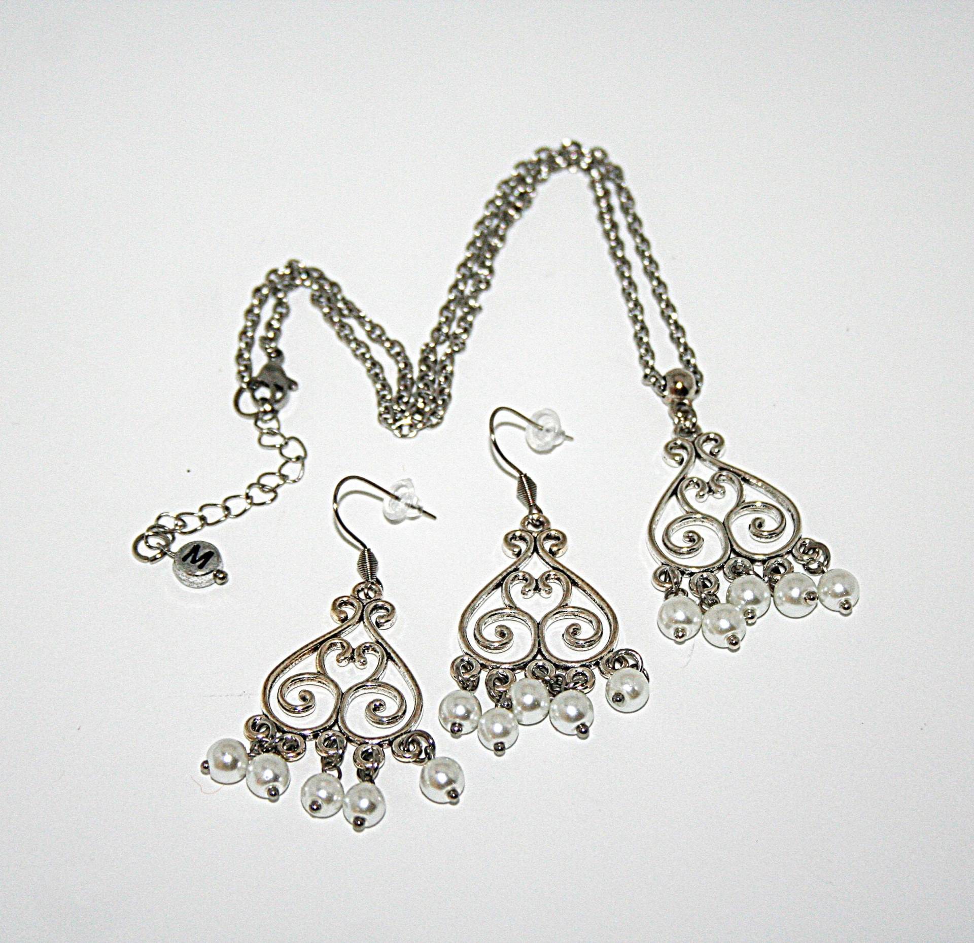 Chandelier Perlenanhänger Schmuck-Set/Ohrhänger Und Halskette in Verschiedenen Farben Bohoschmuck Für Frauen Chandelier Perlenanhänger Schmuck-Set/Ohrhänger Und Halskette in Verschiedenen Farben Bohoschmuck Für Frauen von MartuJewelry