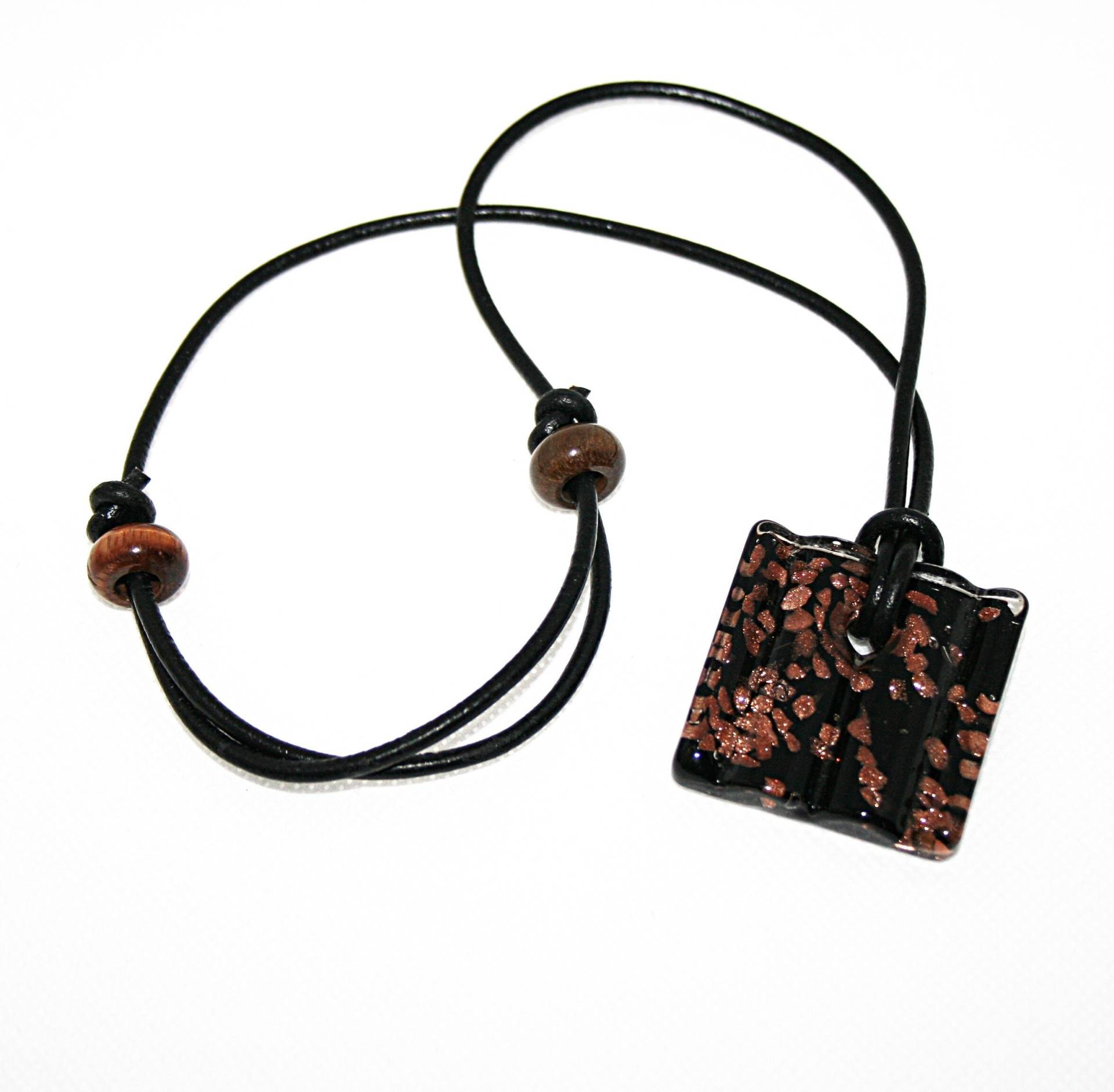 Lederkette/Damen Halskette Mit Anhänger Glas Damenschmuck Geschenk Für Sie Lederkette/Damen Halskette Mit Anhänger Glas Damenschmuck Geschenk Für Sie von MartuJewelry