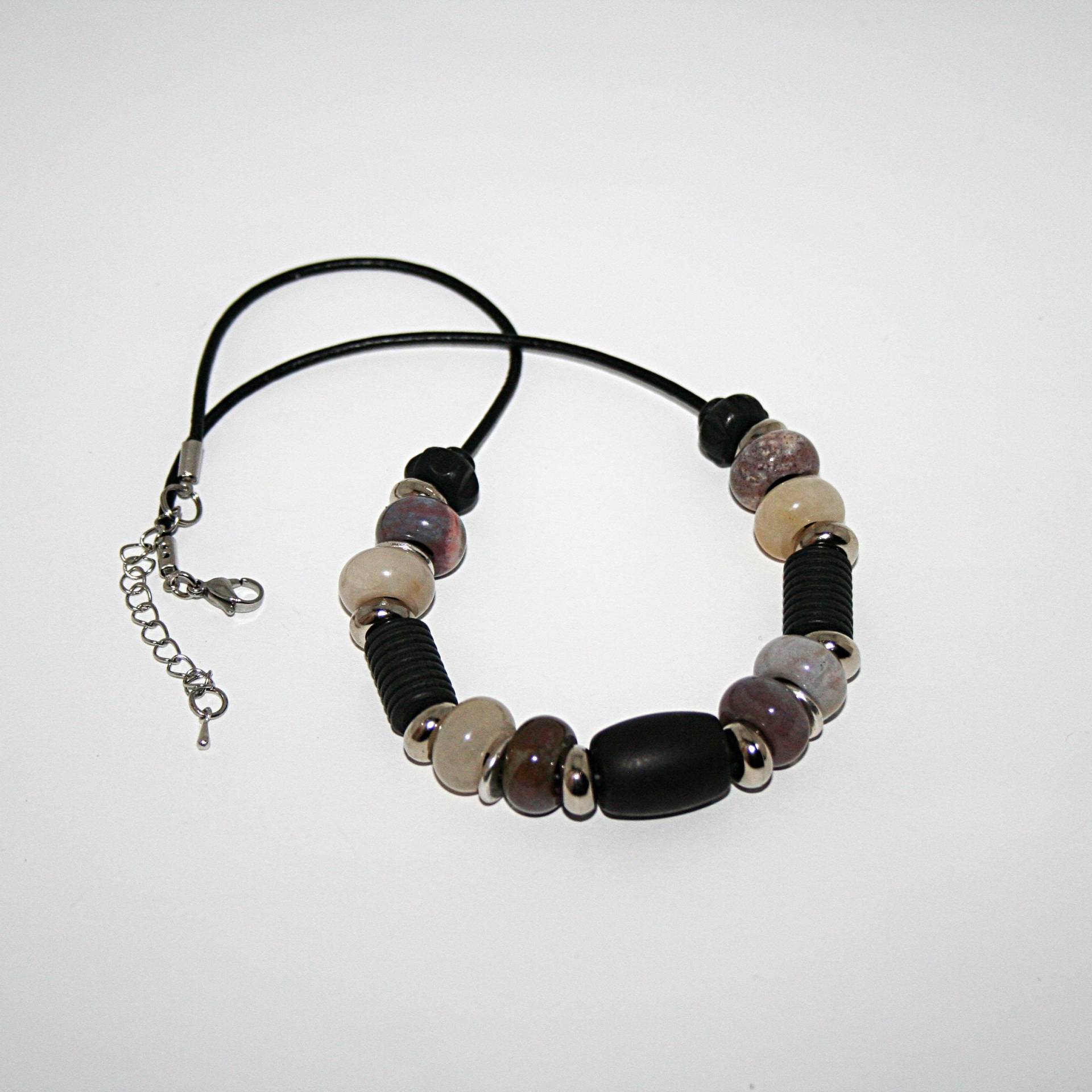 Lederkette/Damen Kette Halskette Ohne Anhänger Jade Damenschmuck Geschenk Für Sie Lederkette/Damen Kette Halskette Ohne Anhänger Jade Damenschmuck Geschenk Für Sie von MartuJewelry
