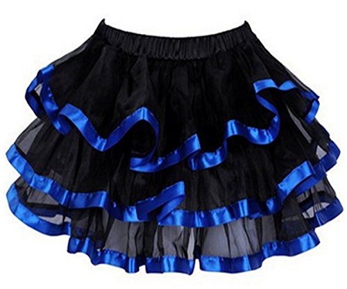 Martya Damen Gothic Moulin Rouge Ballett T¨¹t¨¹ Unterrock 3 Layers, 5 Farbe von Martya