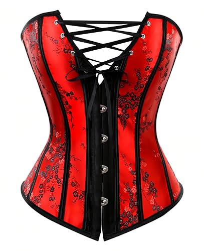 Martya Damen Korsett Body Shapewear Corsage Top mit G-String S-6XL von Kelvry