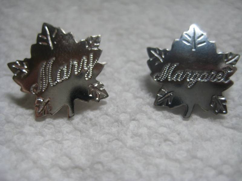 Liberty Silber Ahornblatt Namensstifte Buchstabe M von MartysGems