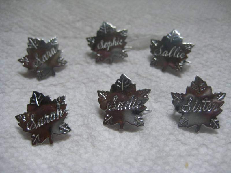 Liberty Silber Ahornblatt Namensstifte Buchstabe S von MartysGems