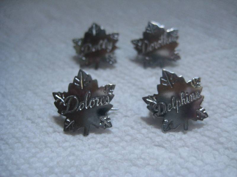 Liberty Silber Ahornblatt Pins Buchstabe D von MartysGems