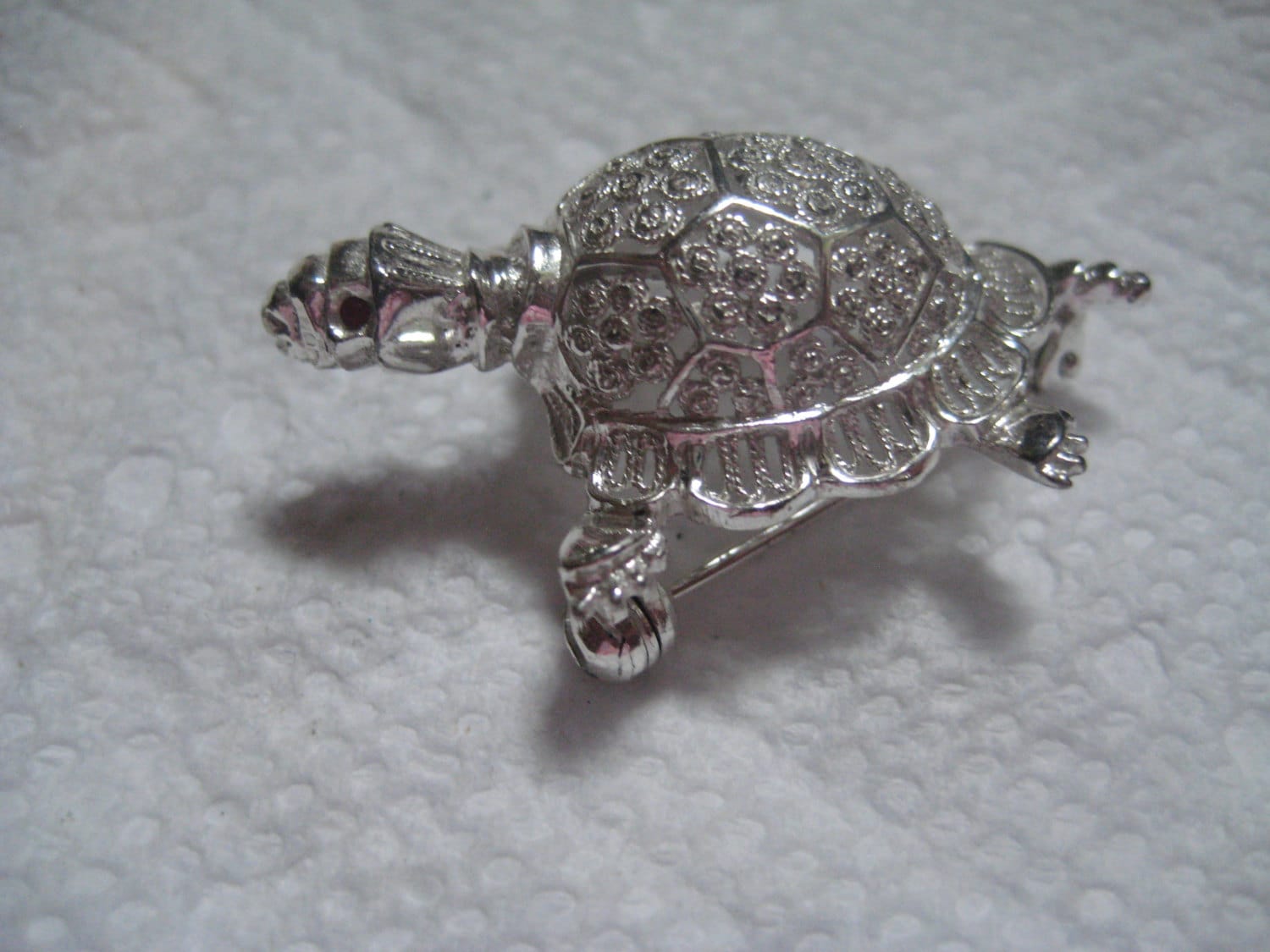 Willie Nonnenmann Sterling Filligrane Schildkröte Pin - Deutschland von MartysGems