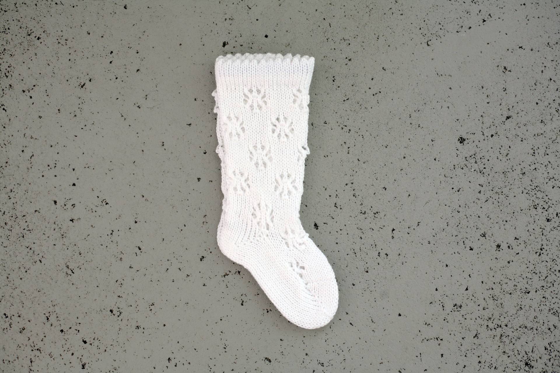 Baby Lace Socken Gestrickt Baumwolle Oder Merinowolle, Taufgeschenk Baby Lace Socken Gestrickt Baumwolle Oder Merinowolle, Taufgeschenk von Marumakids