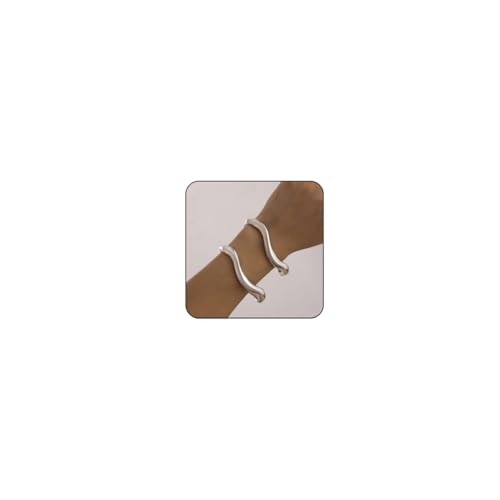 MarveBard 2-teiliges goldenes klobiges Armband-Set für Damen, verstellbar, offene Manschette, Armreif, Armbänder, trendig, unregelmäßiger Armreif, stapelbar, Statement, gehämmert, strukturierter von MarveBard