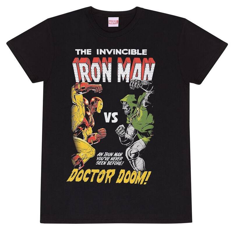 Marvel Comics Iron Man vs Doom T-Shirt schwarz in XL Marvel Comics Iron Man vs Doom T-Shirt schwarz in XL von Marvel Comics