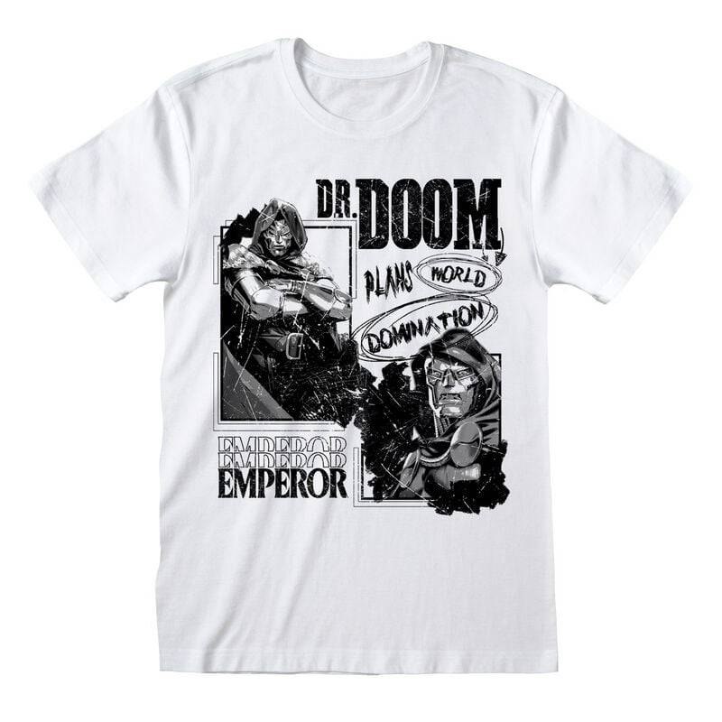 Marvel Comics - Marvel T-Shirt - Marvel Comics - World Domination - S bis XXL - für Männer - Größe L - weiß  - Lizenzierter Fanartikel Marvel Comics - Marvel T-Shirt - Marvel Comics - World Domination - S bis XXL - für Männer - Größe L - weiß  - Lizenzierter Fanartikel von Marvel Comics