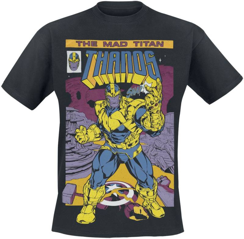 Marvel Comics - Disney T-Shirt - Avengers - Thanos Cover - S - für Männer - Größe S - schwarz  - Lizenzierter Fanartikel Marvel Comics - Disney T-Shirt - Avengers - Thanos Cover - S - für Männer - Größe S - schwarz  - Lizenzierter Fanartikel von Marvel Comics