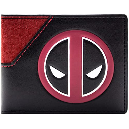 Deadpool Söldneranzug Emblem Geldbörse/Geldbeutel Bi-Fold ID & Kartenhalter, Schwarz von Deadpool