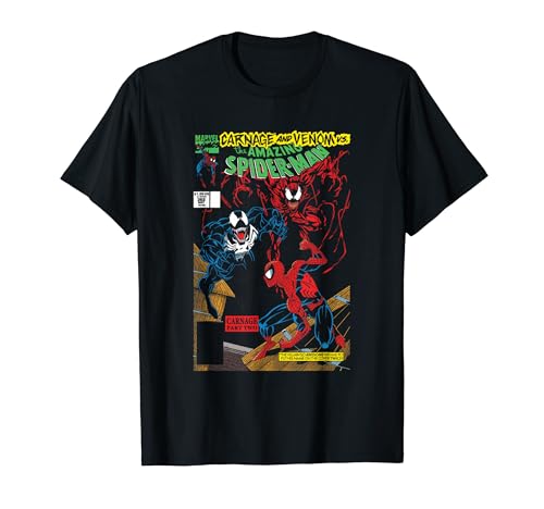 Spider Man Carnage And Venom Cover T-Shirt von Marvel Ultimate Spiderman