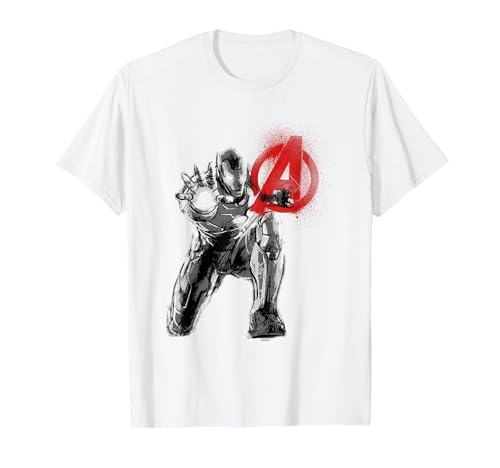 Avengers Age Of Ultron Iron Man Logo Splash T-Shirt von Marvel