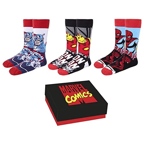 Avengers Motiv Socken 3er-Set 40-46 von Marvel in Einer Geschenkbox von Marvel