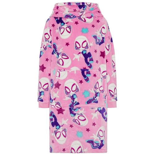 Ghost-Spider Spider-Man - Decke Hoodie Kinder Fleece Übergröße Kapuzenpullover Mädchen - 6-8 Jahre: 128cm von Marvel