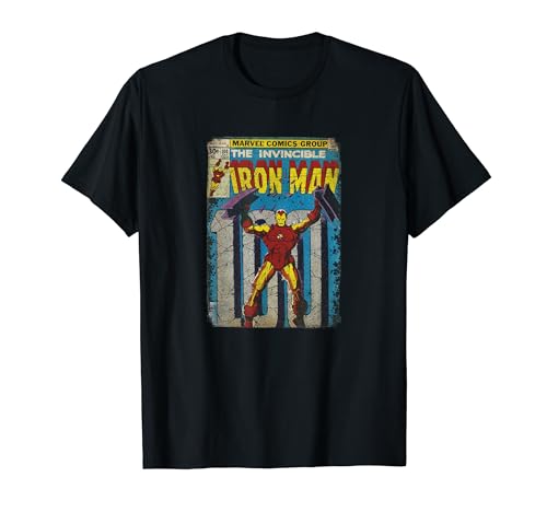 Iron Man Classic Retro Comic Vintage Cover Graphic T-Shirt von Marvel