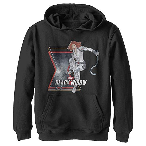 Marvel Jungen Black Widow: Film die Witwe Stun Hoodie, Schwarz, XL von Fifth Sun