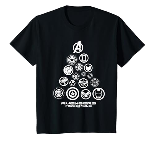Kinder Avengers Endgame Christmas Tree T-Shirt von Marvel