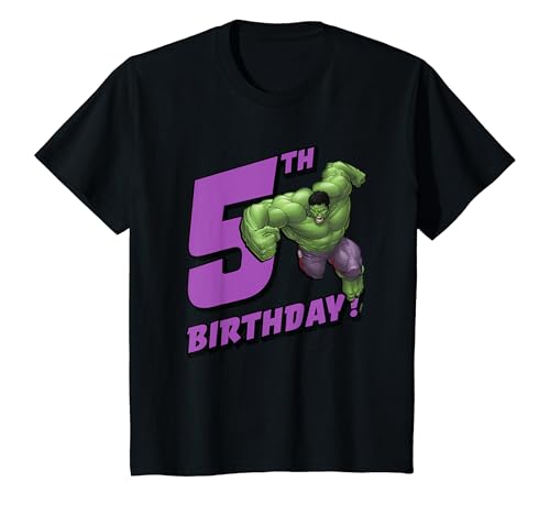 Kinder Marvel Hulk 5th Birthday T-Shirt von Marvel