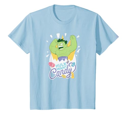 Kinder Marvel Hulk Hulk Want Candy T-Shirt von Marvel
