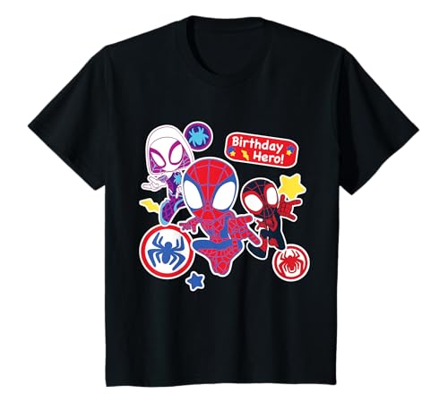 Kinder Marvel Spidey and His Amazing Friends Birthday Hero T-Shirt von Marvel