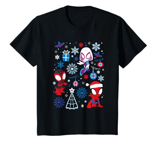 Kinder Marvel Spidey and His Amazing Friends Christmas Holiday Icon T-Shirt von Marvel