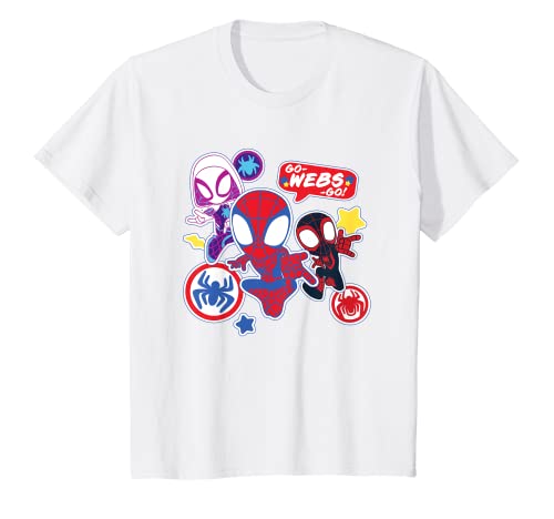 Kinder Marvel Spidey and His Amazing Friends Go-Webs-Go Boys T-Shirt von Marvel