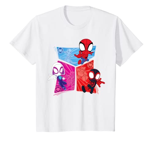 Kinder Marvel Spidey and His Amazing Friends Heroes and Foes T-Shirt von Marvel