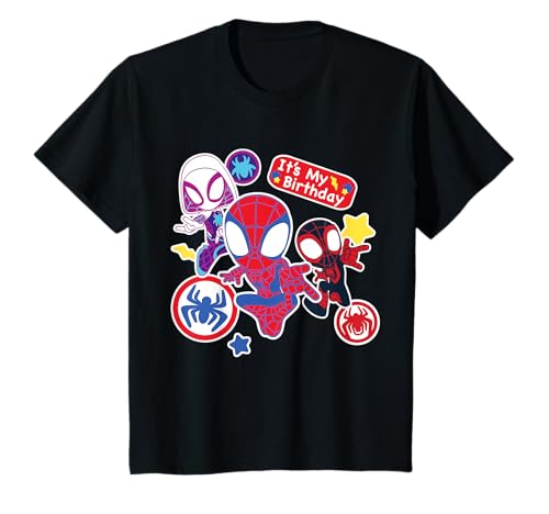 Kinder Marvel Spidey and His Amazing Friends It’s My Birthday T-Shirt von Marvel