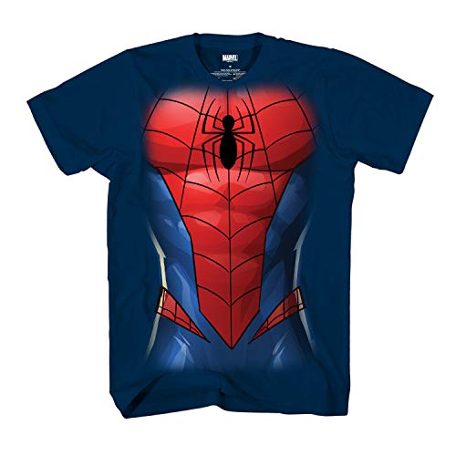 Marvel Amazing Spider-Man Kostüm Anzug Erwachsene T-Shirt, Blau, 3XL Marvel Amazing Spider-Man Kostüm Anzug Erwachsene T-Shirt, Blau, 3XL von Marvel