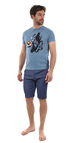 Marvel Avengers, Kurzschlafanzug, Herren, quiet shade-clematis blue, L Marvel Avengers, Kurzschlafanzug, Herren, quiet shade-clematis blue, L von Marvel
