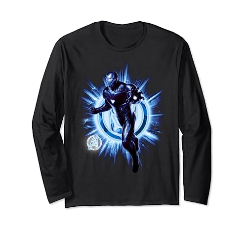 Marvel Avengers Endgame Iron Man Blast Langarmshirt von Marvel