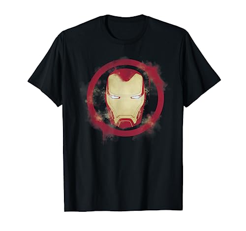 Marvel Avengers Endgame Iron Man Spray Paint Logo T-Shirt von Marvel