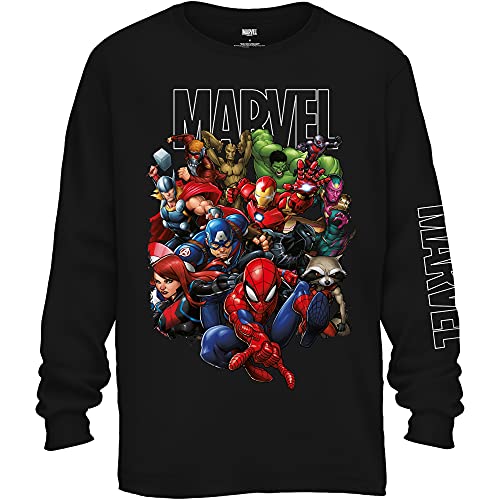 Marvel Avengers Guardians of The Galaxy Team Up All Time Men's Long Sleeve T-Shirt(Black,X-Large) von Marvel