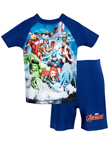 Marvel Jungen Zweiteiliger Badeanzug Avengers Blau 98 von Marvel