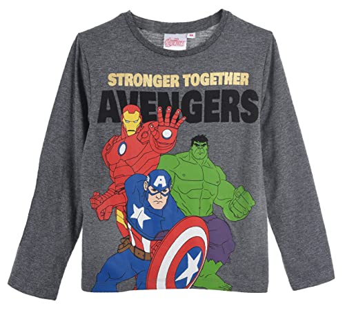 Marvel Avengers Jungen Langarmshirt (Grau,10 Jahre) von Marvel