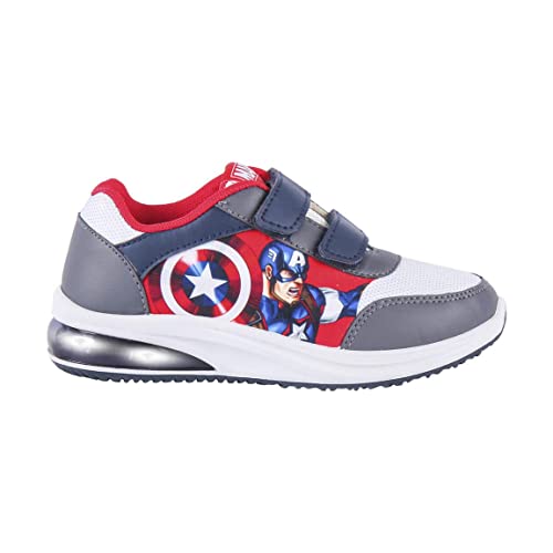 Marvel Avengers Jungen Schuhe, Sportschuhe für Jungen, Avengers Sneakers mit Lichtern, Geschenk für Jungen, Größen EU 25 bis 32 (Mehrfarbig, EU Schuhgrößensystem, Kleinkind, Herren, Numerisch, M, 29), MV-A-5391 von Marvel