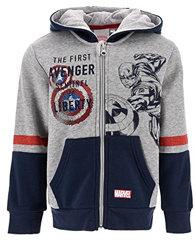 Marvel Avengers Jungen Sweatshirt (Hellgrau,10 Jahre) von Marvel