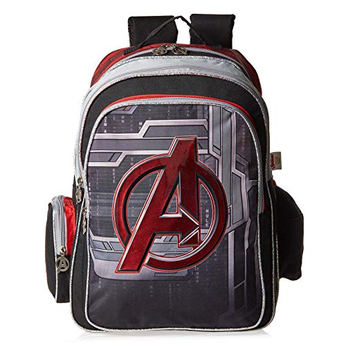 Marvel Avengers Schulrucksack für Jungen, Schwarz, Schwarz, Schwarz von Marvel