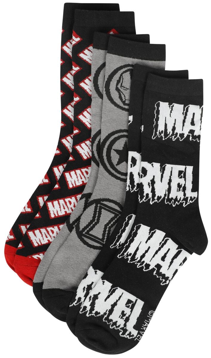 Marvel Avengers Socken multicolor in EU 39-42 von Marvel