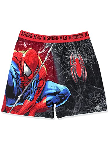 Marvel Avengers Superheroes Herren Boxershorts Lounge Shorts, rot / schwarz, Groß von Marvel