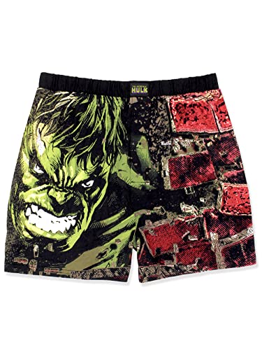 Marvel Avengers Superheroes Herren Boxershorts Lounge Shorts, schwarz, Groß von Marvel